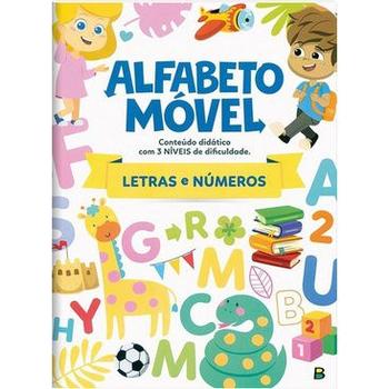 Imagem de Livro Alfabeto Móvel Letras E Números C/ 97 Peças TodoLivro