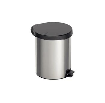 Imagem de Lixeira New em Aço Inox com Tampa e Pedal em Plástico Preto 12L - Tramontina