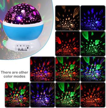 Imagem de Luminária  Baby Starry Ocean Music Night Light Projector Lullaby para crianças, Projetor Moon Stars 12 Soft Master AZUL