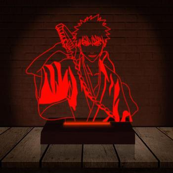 Imagem de Luminária Led 3d  Ichigo Kurosaki Bleach Abajur Presente Criativo Decoração