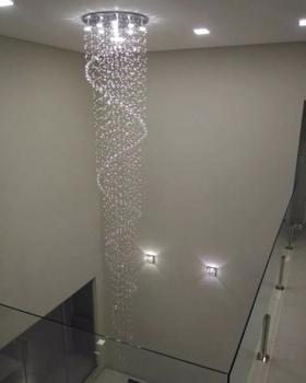 Imagem de Lustre De Cristais Legítimos K9, Modelo Espiral Com 1,90M de Altura