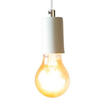 Imagem de Lustre Pendente Industrial Branco Para Mesa De Bilhar