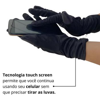 Imagem de Luva de Segunda Pele Termica Arctic Touch Screen Tamanho G Preta  Conquista 