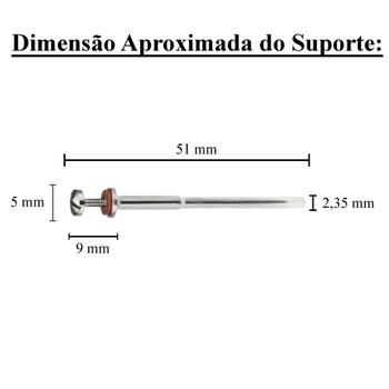 Imagem de Mandril Reforçado Porta Disco Para Motor Micro Retífica