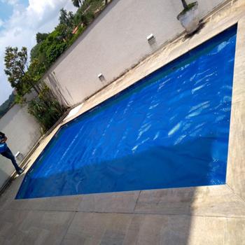 Imagem de Manta Térmica Piscina 5,5X3 500 Micra Proteção Uv Black/Blue