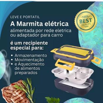 Imagem de Marmitas Fitness Marmiteira Elétrica Com Tampa Cinza