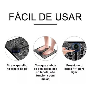 Imagem de Massageador Para Pés Pernas Ems Magnético Relaxante Pro