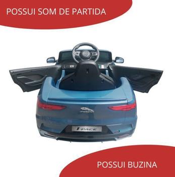 Imagem de Mini Carro Elétrico Infantil 12V Jaguar Licenciado Cinza Importway BW153CZ