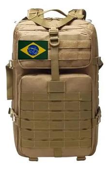 Imagem de Mochila Militar Grande Para Curso Militar 50 Litros + Patch Aleatório