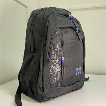 Imagem de Mochila reforçada com zíper diferenciado e estampa geometria moderna