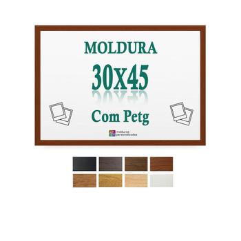 Imagem de Moldura Chão De Barro 30X45 Cm Para Painel Arte Poster Petg