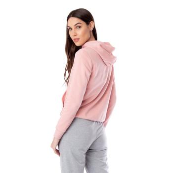 Imagem de Moletom Feminino Puma Essentials Logo Hoodie Rosa Claro/Branco