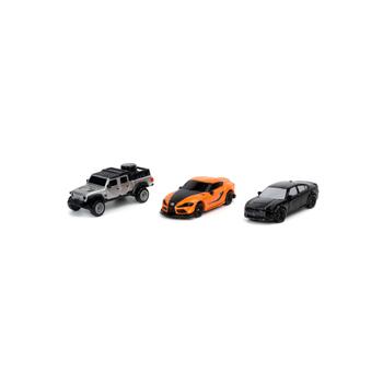 Imagem de Pack 3 Miniaturas Fast and Furious - Nano Hollywood Rides - 4 cm - Jada