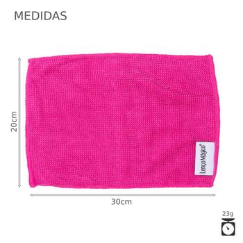 Imagem de Pano De Limpeza Para Casa Lenço Mágico Premium Rosa 20x30cm Não Solta Fiapos Anti Riscos