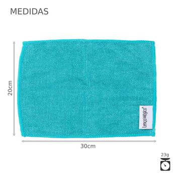 Imagem de Pano Limpeza Lenço Magico 20X30 Tela Notebook Não Risca Azul
