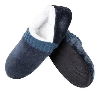 Imagem de Pantufa Sapato Forrada Antiderrapante Adulto Frio Pelúcia 1 Par Para Esquentar os Pés Térmica