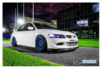 Imagem de Papel De Parede 3D Carro Mitsubishi Lancer Evo 3,5M Car300