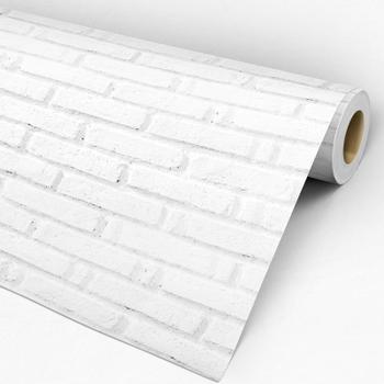 Imagem de Papel de Parede Adesivo Tijolo Branco - 028