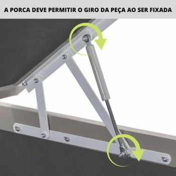 Imagem de Par Amortecedor Pistão Gás Cama De Casal Box Baú 784n/80Kgf