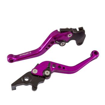 Imagem de Par Retrovisor Manete Alumínio Anodizado Moto Cb1000R Roxo