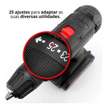 Imagem de Parafusadeira E Furadeira Sem Fio 21v 2 Baterias 31.5 Wh