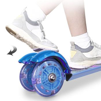 Imagem de Patinete Infantil Menino Menina Dobrável Ajustável Crianças Brinquedo Led