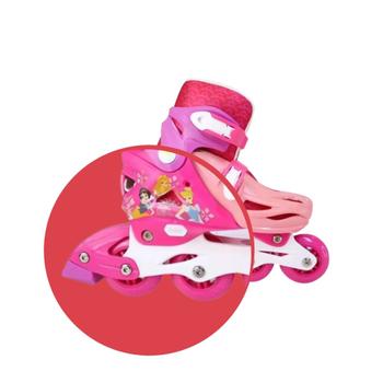 Imagem de Patins Inline Ajustavel Tam 35-38 Disney Princesas Multikids - BR1157