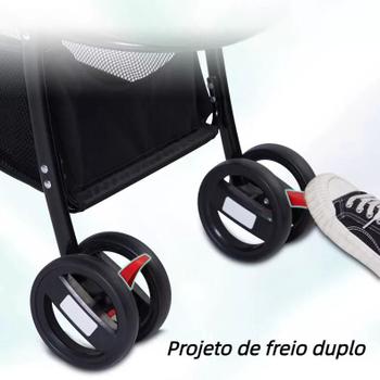 Imagem de Pc-101 Carrinho De Passeio Pet Transporte Dobrável 15kg