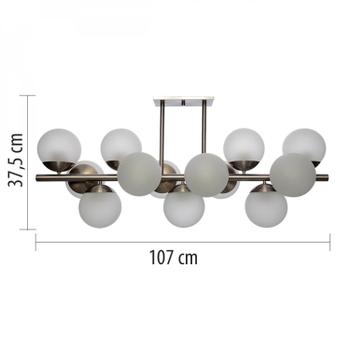 Imagem de Pendente Bivolt em Aluminio e Vidro Infinity Lux