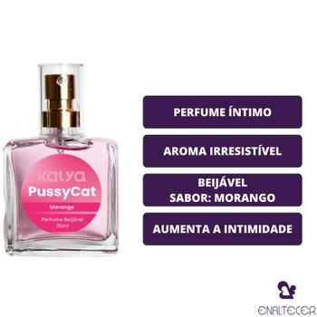 Imagem de Perfume Intimo e Calcinha Beijável PussyCat Vinho ou Morango