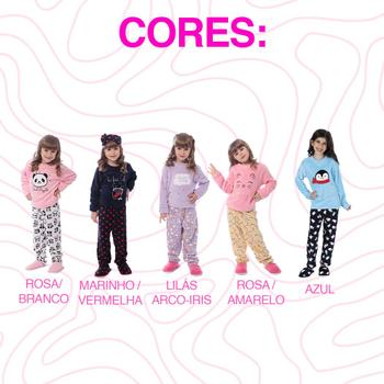 Imagem de Pijama Soft Feminino Infantil De Inverno Quentinho Victory