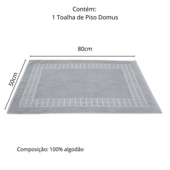 Imagem de Piso Toalha Banheiro Buettner Domus 0,50X0,80M Cinza Stone