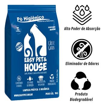 Imagem de Pó Higiênico Eliminador de Odores Marine Easy Pet 1Kg