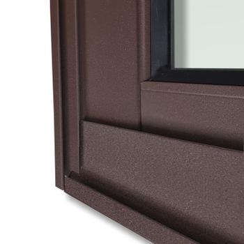 Imagem de Porta de Correr com Persiana Integrada 2 Folhas Móveis 230 X 120 Elite com Fecho Automático Vidro Li Corten