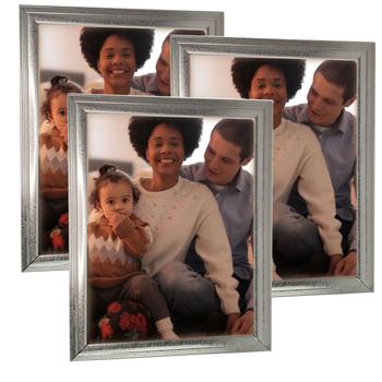 Imagem de Porta Retrato Moldura 30x40 Kit 3 unidades Quadro Parede Foto Sala Quarto Fotografia Decoraçao Lembrança Recordaçao