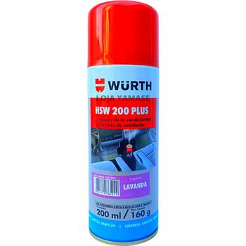 Imagem de Produto para limpar o Ar Condicionado Automotivo Elimina Mal Odores HSW 200 PLUS Aroma Carro Novo Wurth