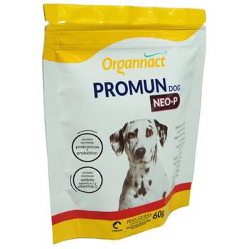 Imagem de Promun Dog Neo-P 60g Organnact Suplemento Vitamínico Para Cães Kit Com 10 Unidades