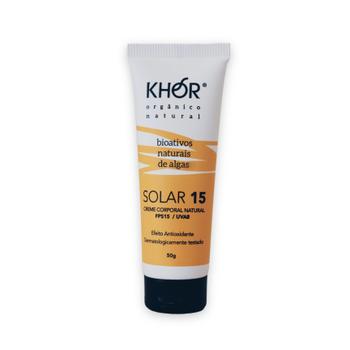 Imagem de Protetor Solar Facial Corporal Mineral Khor Natural Vegano FPS15/UVA8