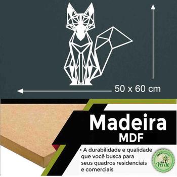 Imagem de Quadro Decorativo Adorno Raposa 3Mm Vado - Mdf