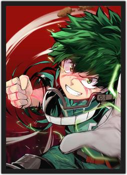 Imagem de Quadro Decorativo Boku No Hero Academia Anime Desenho Com Moldura G01