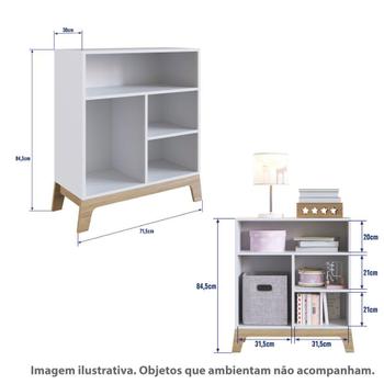 Imagem de Quarto de Bebê Favo de Mel Completo III - Branco