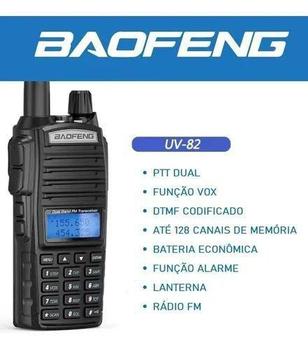 Imagem de Rádio Comunicador Ht Dual Band Profissional Baofeng UV82 10W