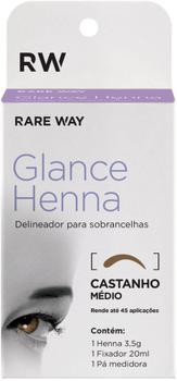 Imagem de Rare way - kit glance henna castanho medio - 3,5g