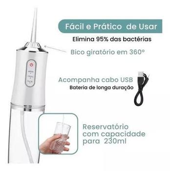 Imagem de Recarregável E Poderoso: Irrigador Oral Bucal 3 Jatos