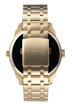 Imagem de Relógio Lince Masculino Dual Time Dourado MRGH162L