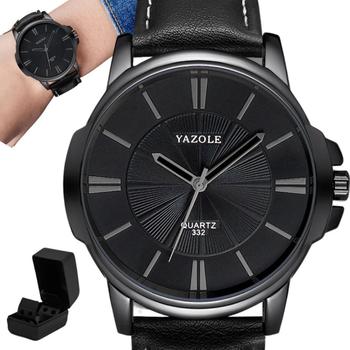 Imagem de Relógio Masculino Preto Original Yazole Total Black + Caixa