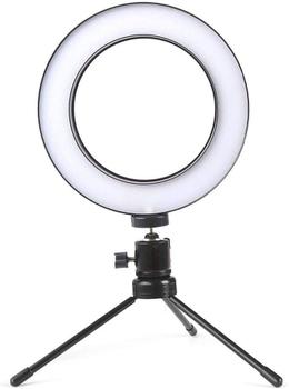 Imagem de Ring Light Anel De Selfie Iluminador Luz Led Tripé Mesa 16cm 6 Polegadas