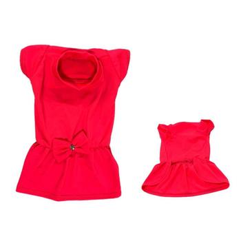 Imagem de Roupa Para Cães E Gatos - Vestido Suplex Neon Rosa M