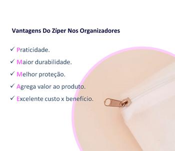 Imagem de Sacos Tnt Para Guardar Roupas Com Visor E Zíper Kit 100 Unid