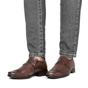 Imagem de Sapato Social Casual Masculino Bico Quadrado Sport Fino Super Confortável 1071